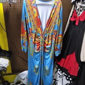 Vibrant Multicolor Maxi Dress